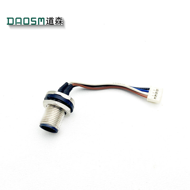 8 Contacts Circular Field Installable Connector Nickel Plated Brass Housing For Secure Connections