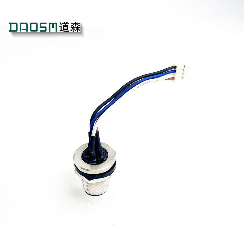 8 Contacts Circular Field Installable Connector Nickel Plated Brass Housing For Secure Connections