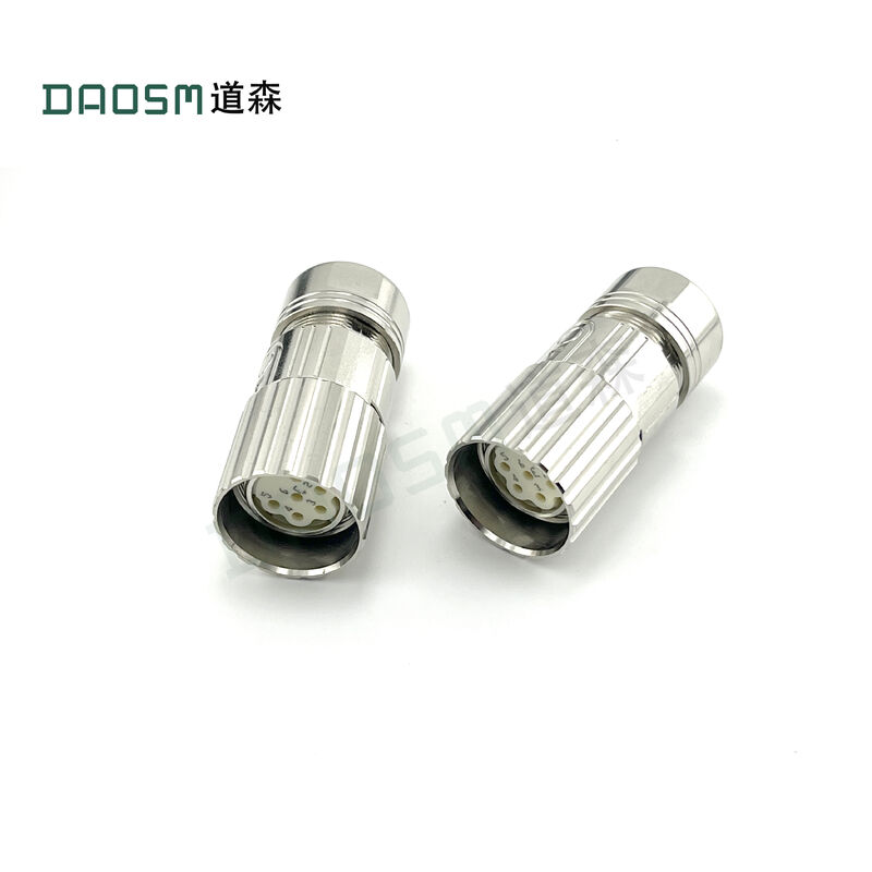 Copper Alloy Contacts M23 Circular Connectors Waterproof And Dustproof Panel Mount Connector