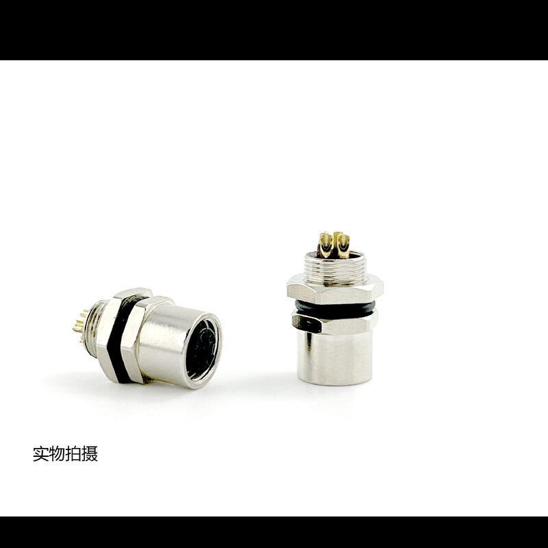 6mm Diameter M8 Field Wireable Connector IP67 Polyamide Housing M8 Female Connector