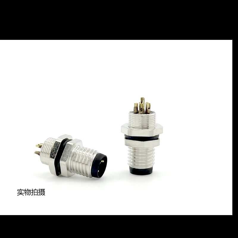 6mm Diameter M8 Field Wireable Connector IP67 Polyamide Housing M8 Female Connector