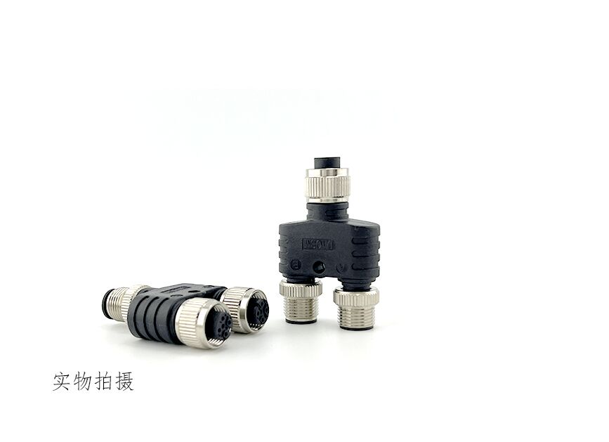 Gold Plated Contacts M8 Field Wireable Connector Screw Terminal 8 Pin Connector