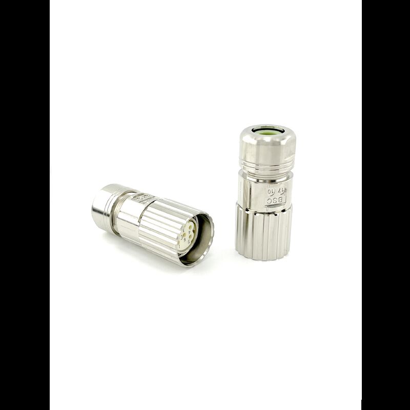 Metal Shell Circular Female Connector Solder Termination Style For Long Lasting Connections