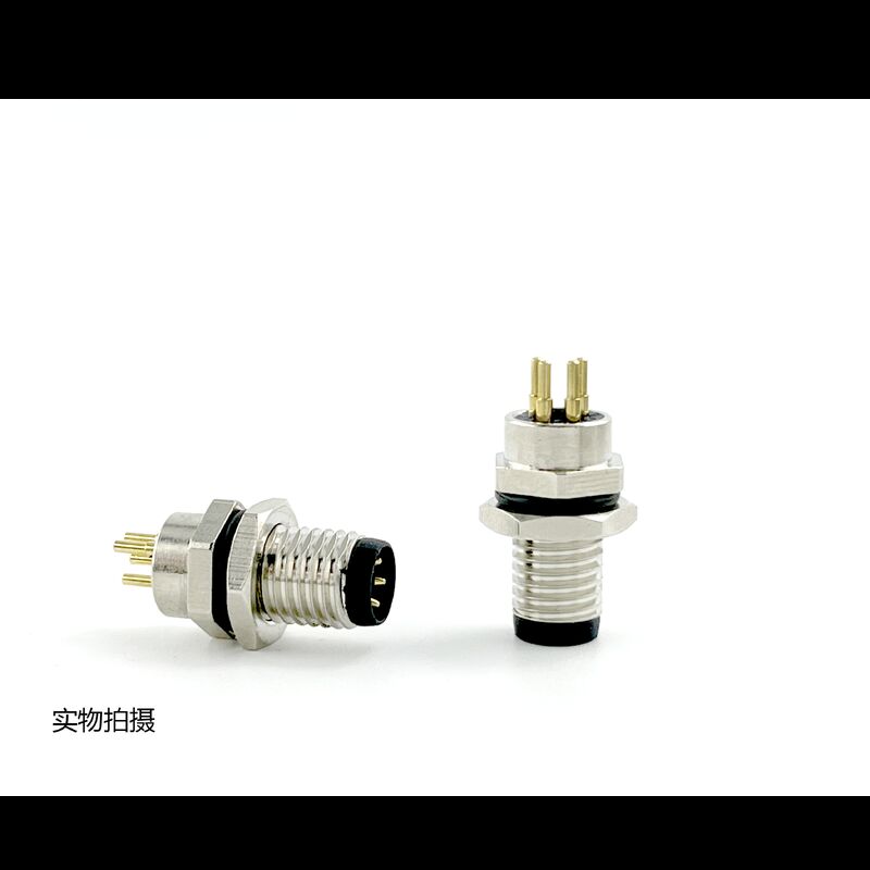 Easy To Install M8 Cable Connector For 30V Voltage Rating And Cables 3.5mm 6mm Diameter