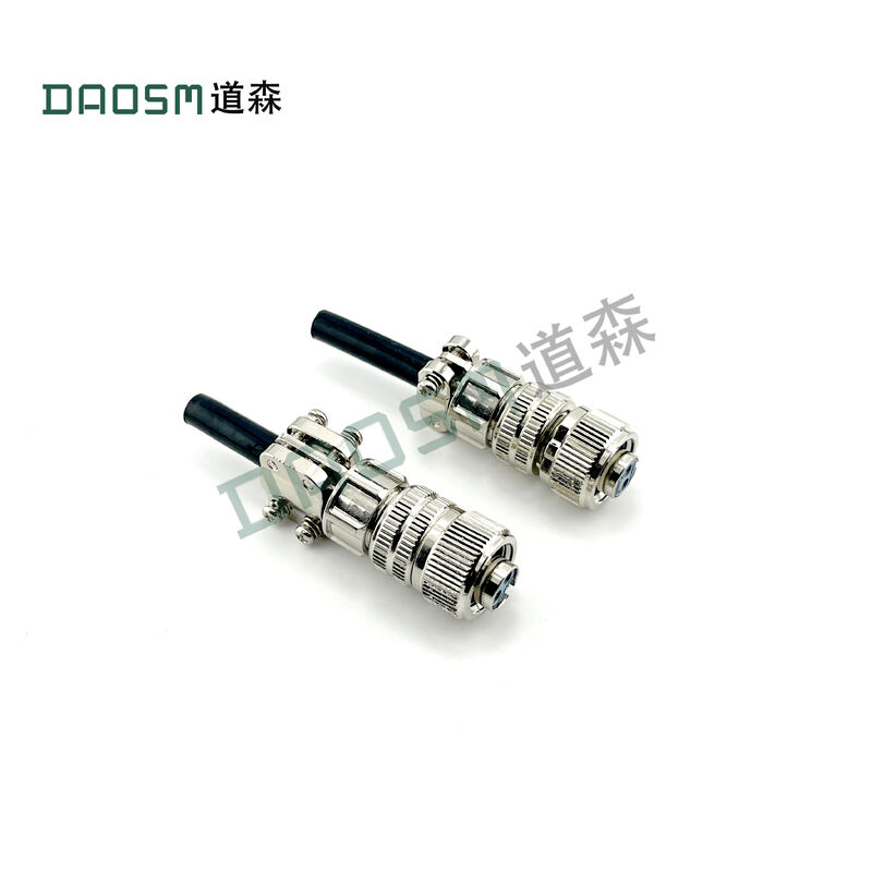 Cable Connections 3 Prong Electrical Connector With Silver Plated And Cable Clamp Termination